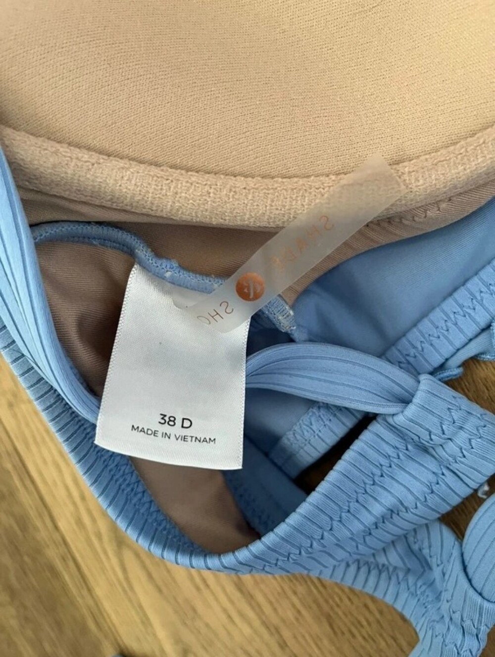 Shade & Shore Light Blue Ribbed Ruffle Bikini Set - Picture 3 of 3